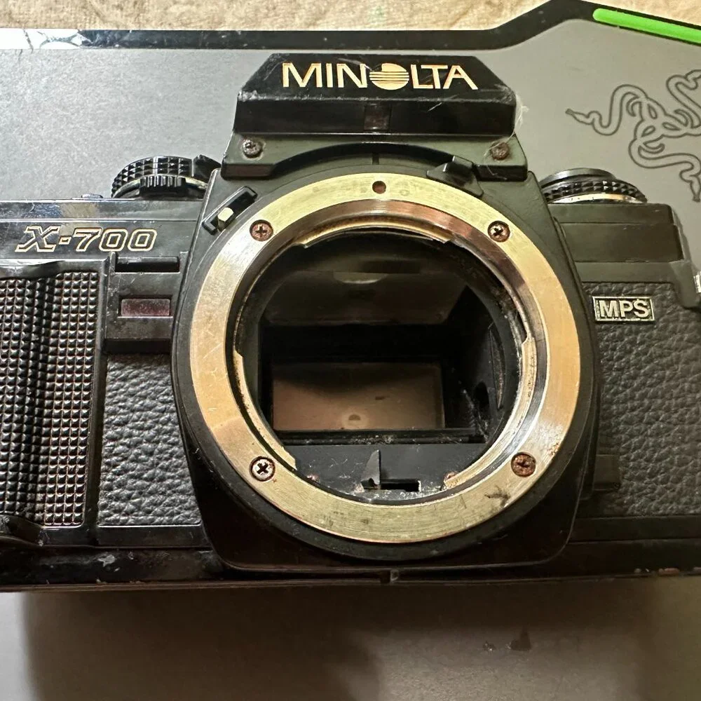 Minolta X-700 MPS 35mm Film SLR Camera For Parts Or Repair Only